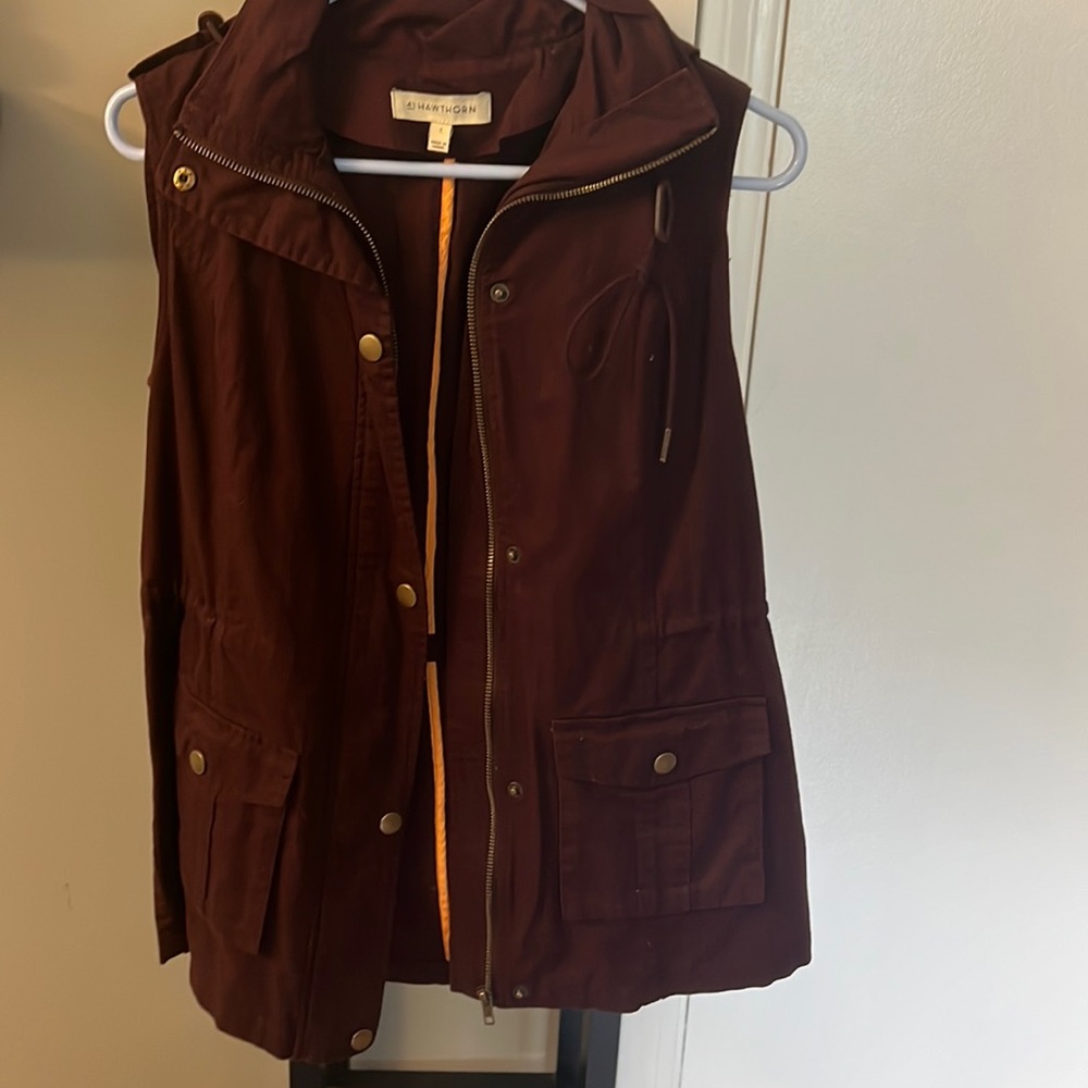 41Hawthorn Maroon Utility Vest